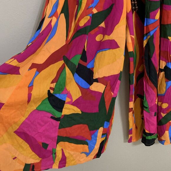 True‎ Destinations Women’s Swim Coverup Relaxed Pants Wide Leg Multicolor Size L - Picture 3 of 6